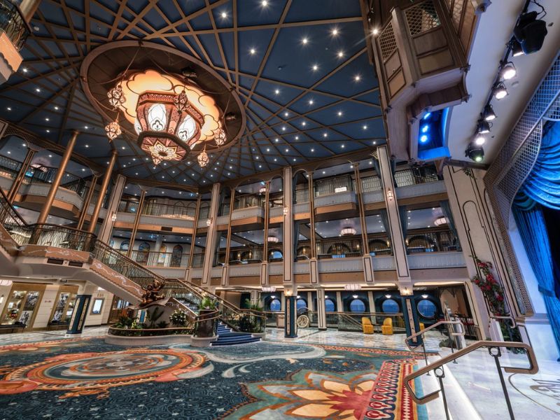 Grand Hall on Disney Treasure