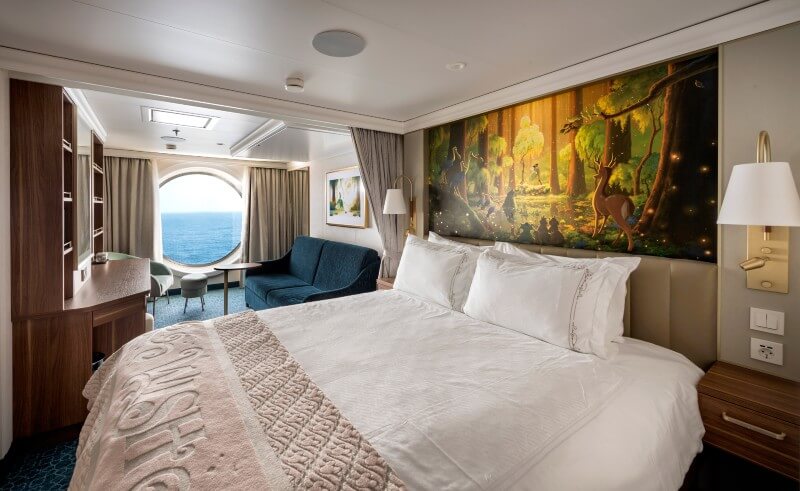 Disney Wish Deluxe Oceanview Stateroom