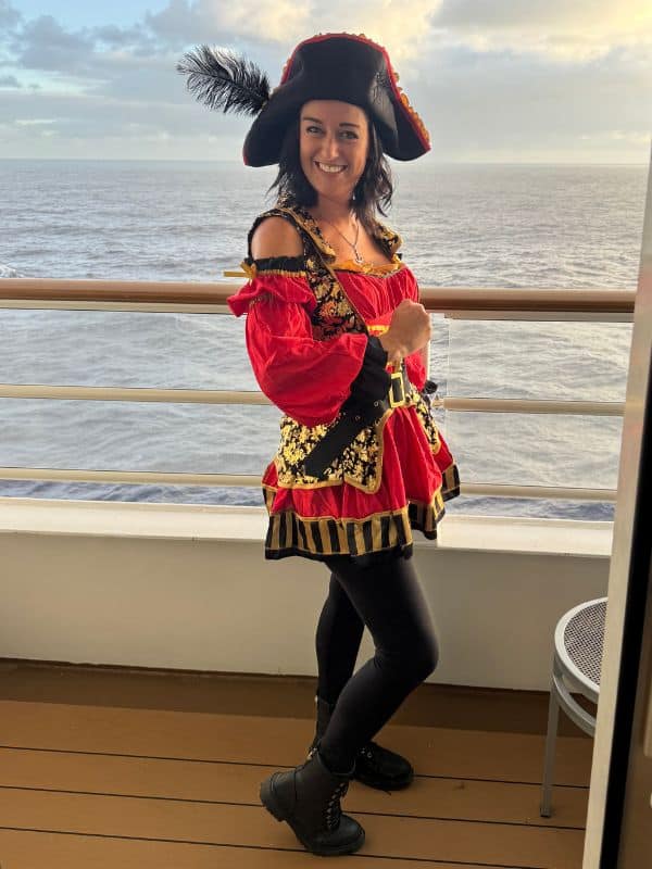 Cruise Mummy dressed as a pirate on a Disney Cruise