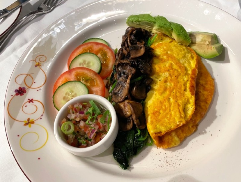 DCL vegan breakfast