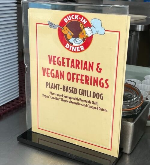 Duck-in diner vegan options
