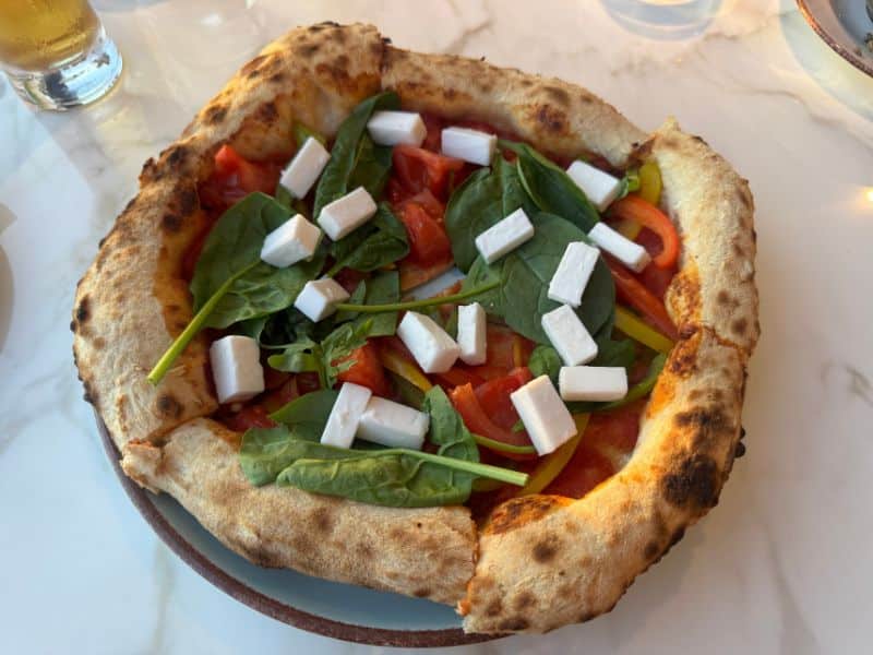 Explora Journeys vegan pizza