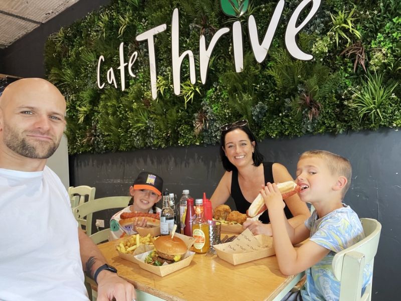 Family at Cafe Thrive