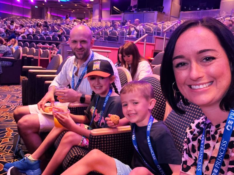 Family on Princess Cruise Theatre