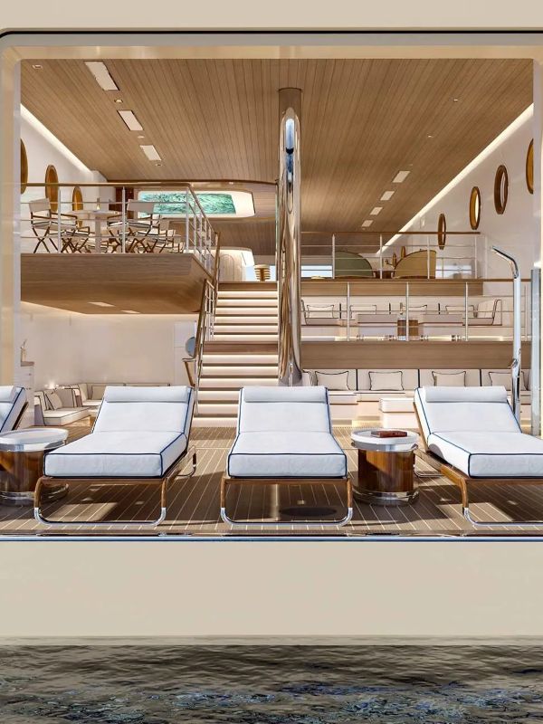 Four Seasons Yacht Luxury Loungers By The Pool