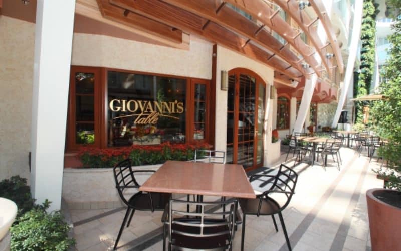 Giovanni’s Table at Central Park on Allure of the Seas