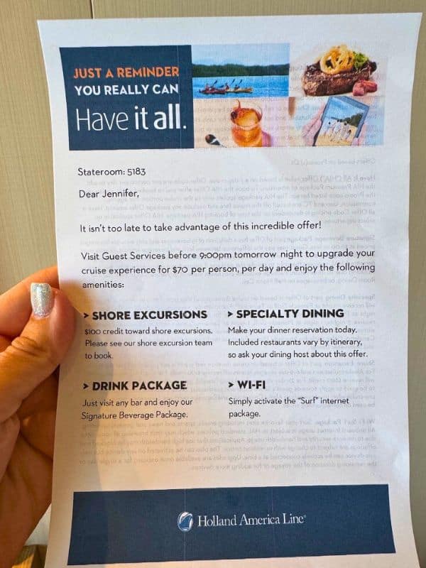 Have it all package letter