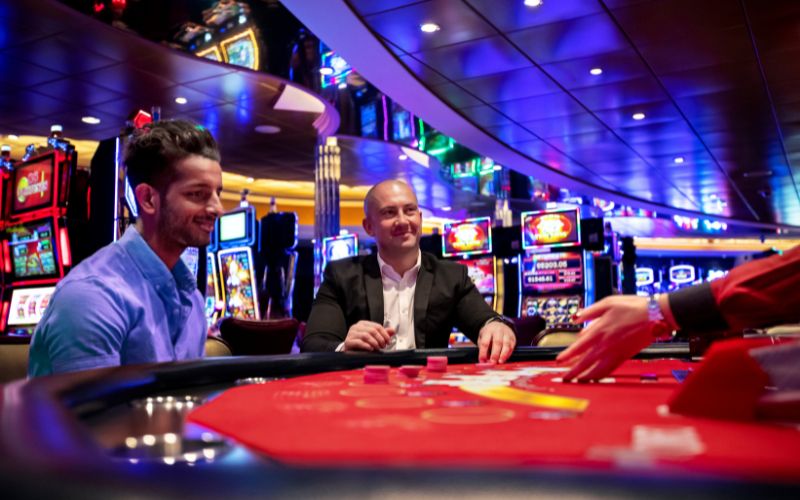 Gentle men playing at the casino royale
