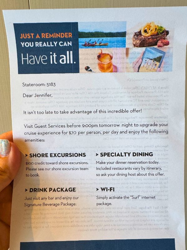 Holland America Have It All Flyer