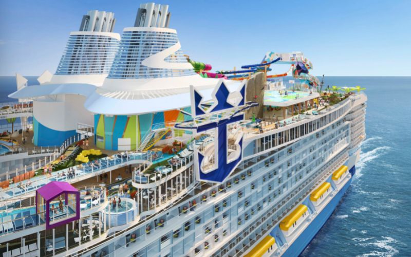 Close up of Icon of the Seas