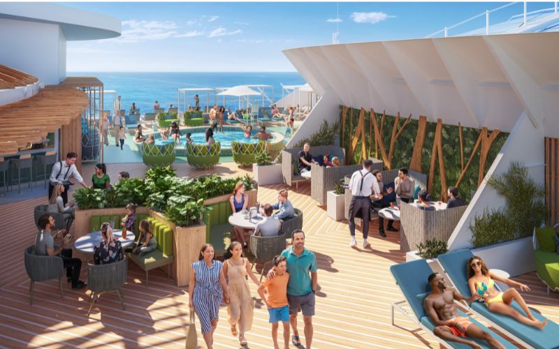 People enjoying on Icon of the Seas Suite Neighborhood
