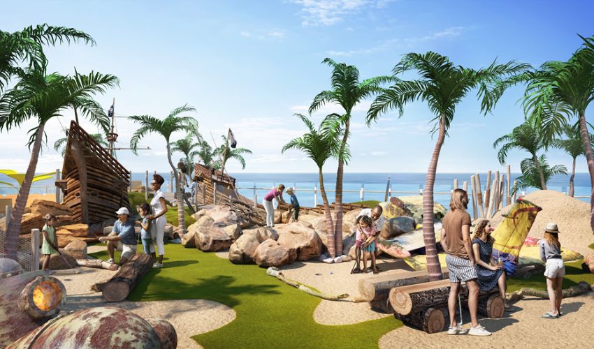 Icon of the Seas mini golf