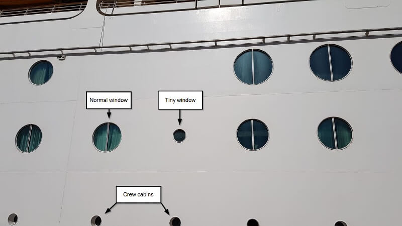 Image showing porthole windows on Independence of the Seas