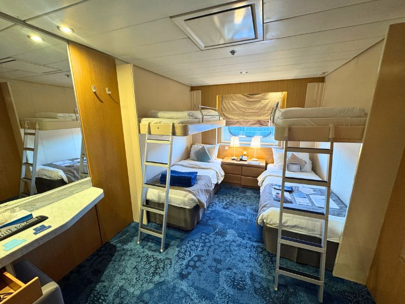 Marella outside cabin with extra beds