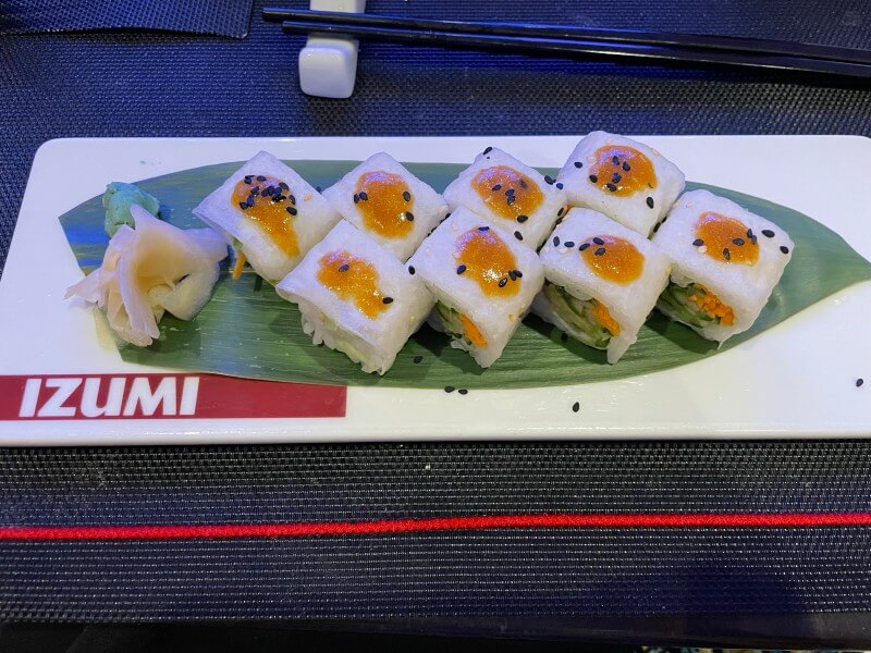 Izumi sushi on Anthem of the Seas