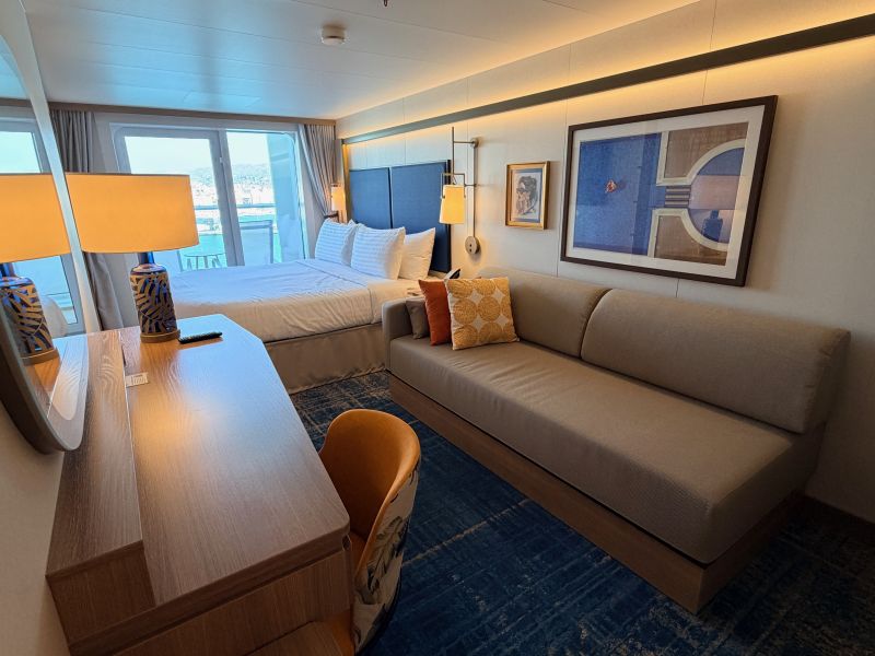Legend of the Seas Oceanview Balcony Sofa
