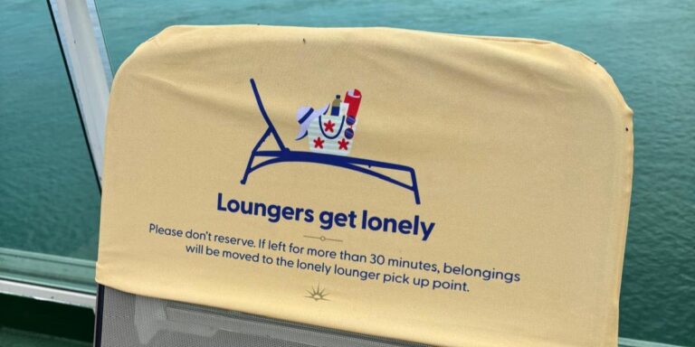 Lounger covers PO Cruises