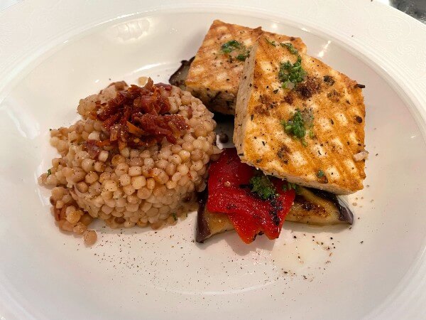 Vegan entree on Disney Cruise Line