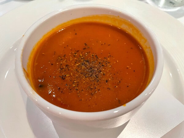 Vegan soup on Disney Cruise Line