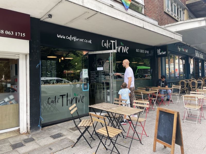 Father and son at Cafe Thrive