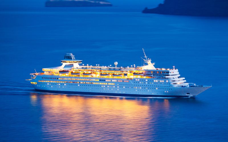 luxury cruise ship sailing
