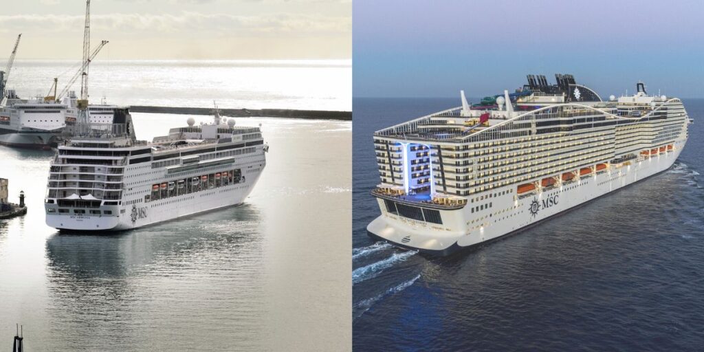 MSC Armonia and MSC World America
