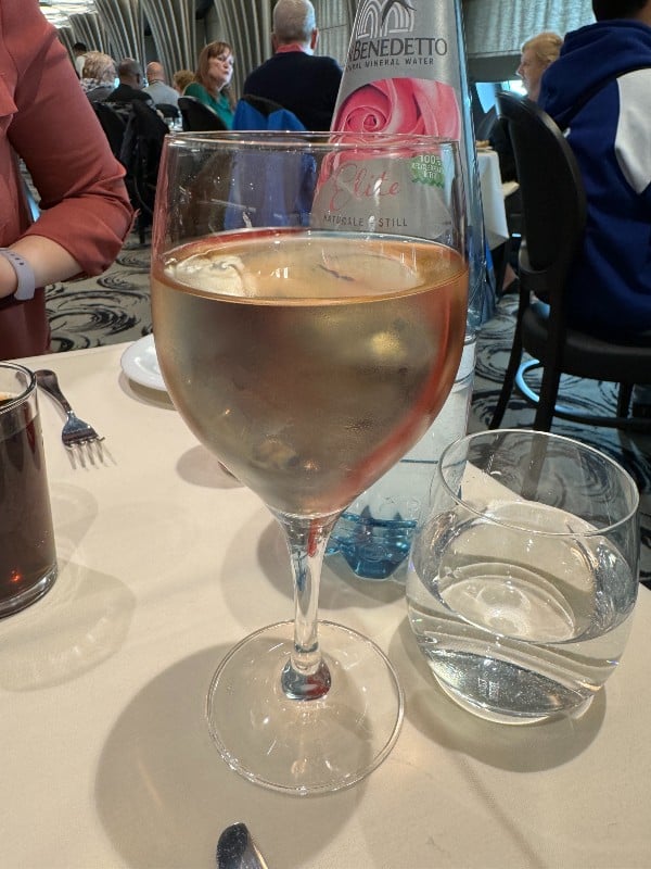 glass of rose wine