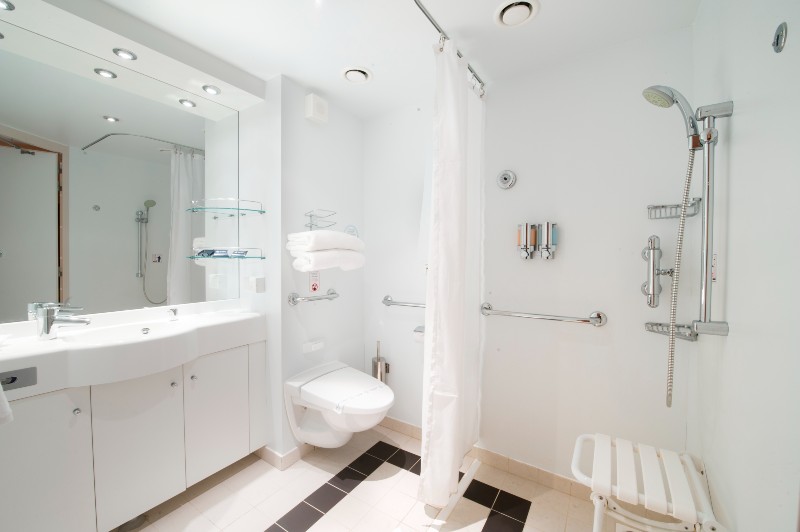 Accessible cabin bathroom