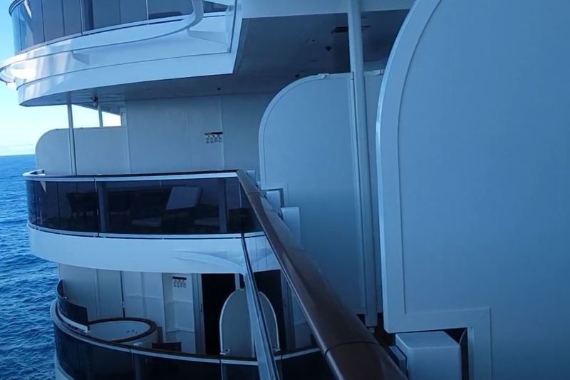 Overlooked balcony