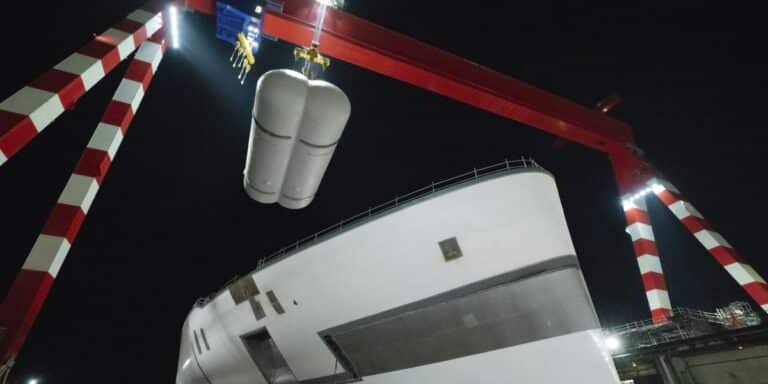 MSC ship being built