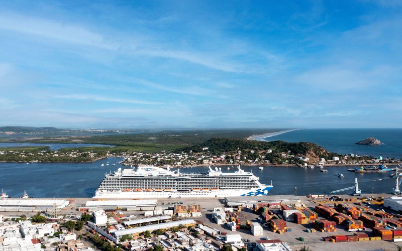 Majestic Princess in Mazatlan Mexico.