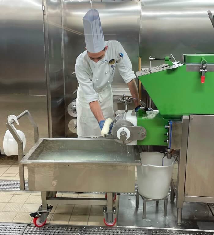 MSC Cruises mozarella making