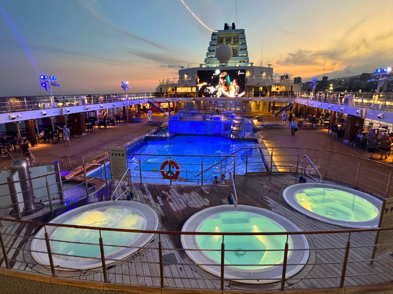 Marella Explorer pool night