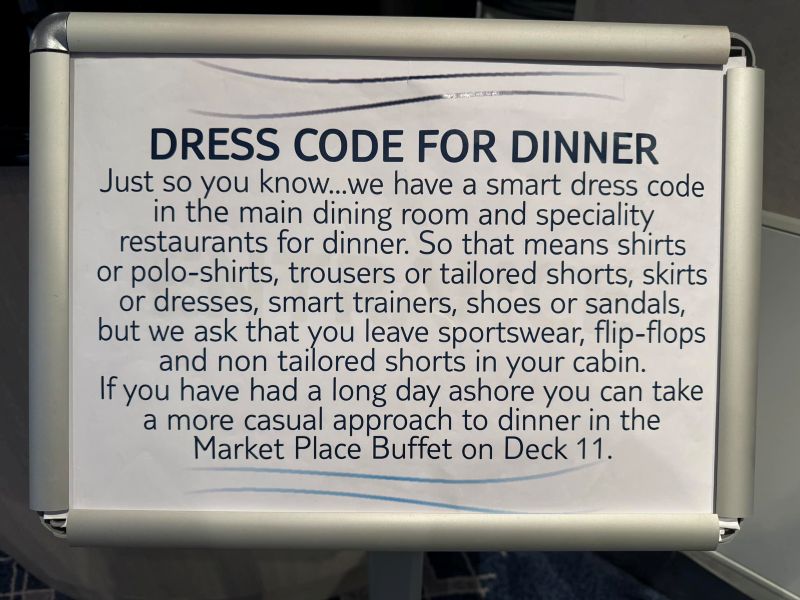 Dress Code for Dinner