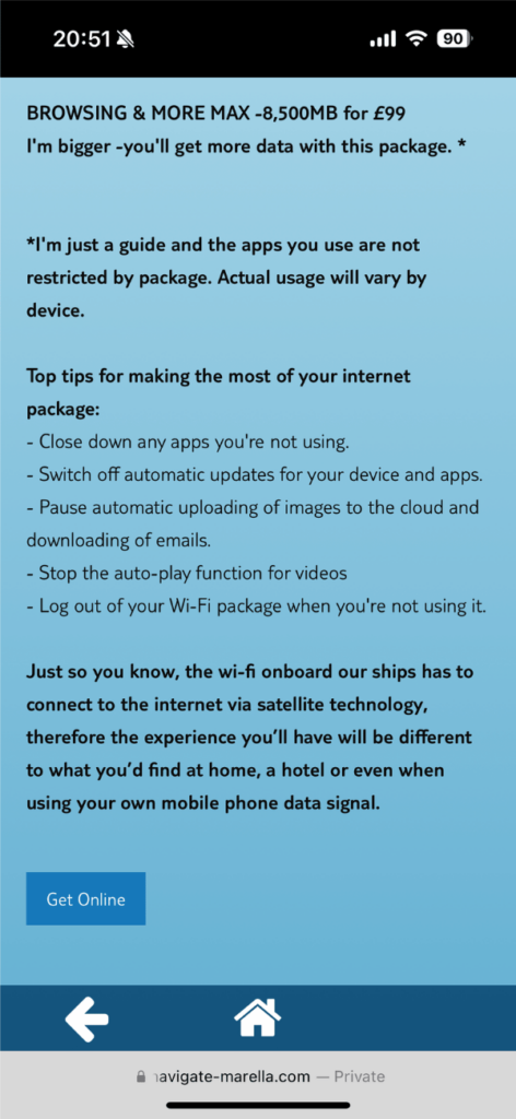 Marella wifi
