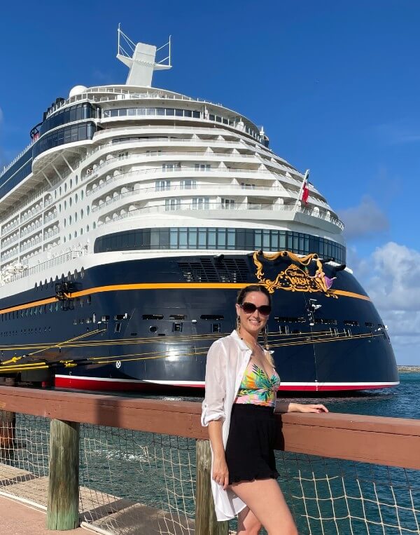 me in Castaway Cay with the Disney Wish