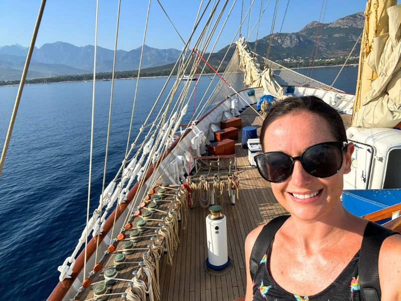 Me on deck of Royal Clipper