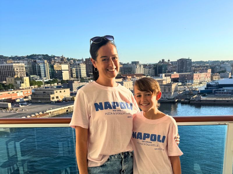 Me and my daughter in Naples