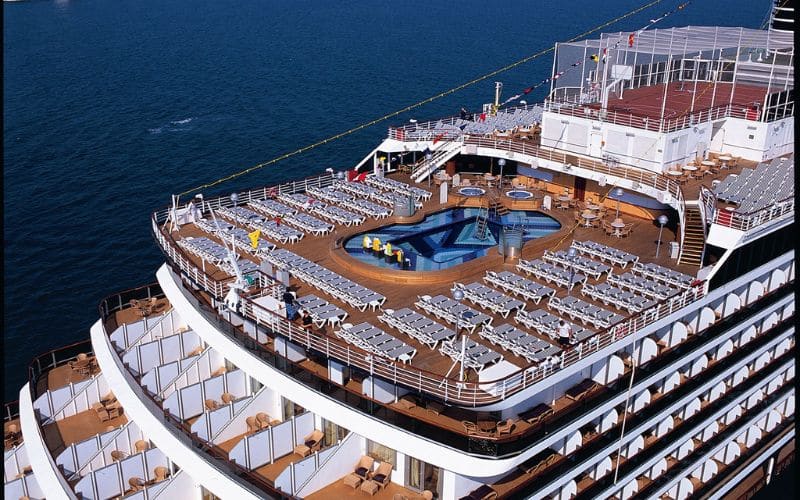 Neptune Suites with an aft-view on MS Oosterdam