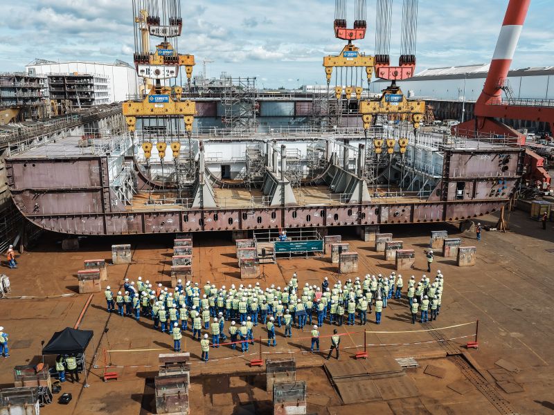 Oasis 7 Keel Ceremony
