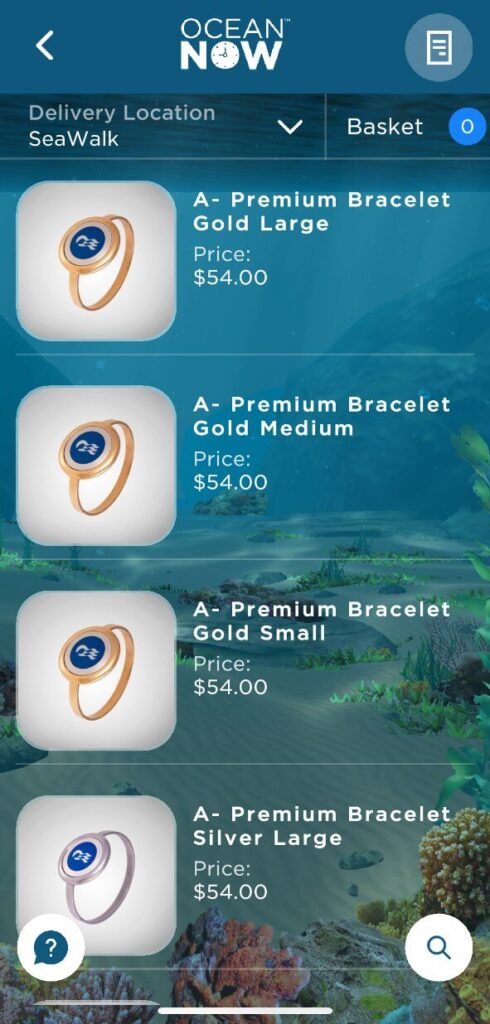 Ocean Medallion accessories to buy via app