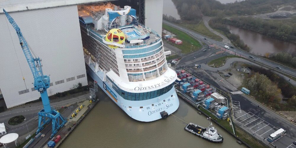 Odyssey of the Seas floating out