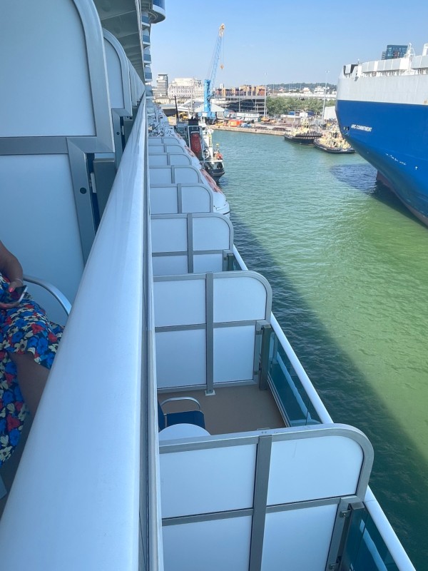 overlooked balconies on Deck 9