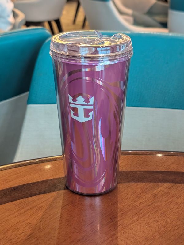 Refillable cup for Freestyle machines on Royal Caribbean ships