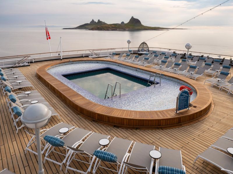 Ambassador Cruise Line quiet pool area