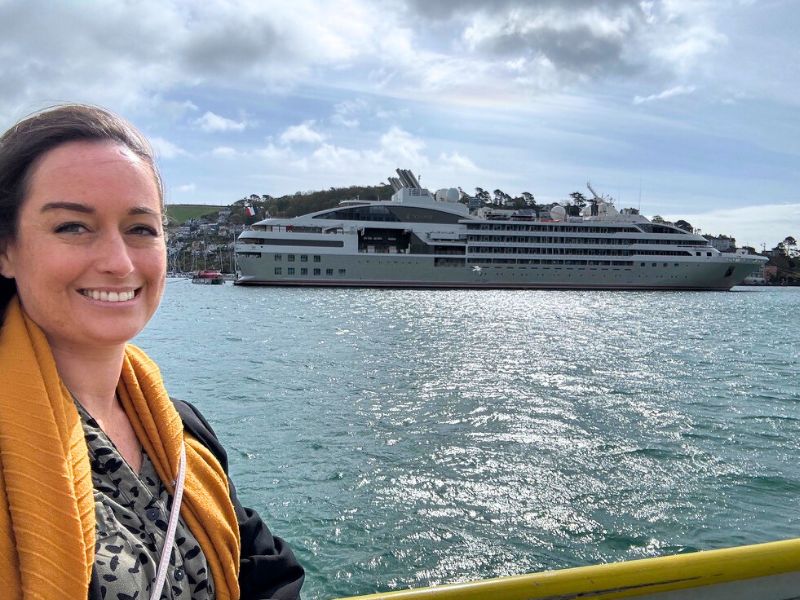 Cruise Mummy with Ponant Cruise Ship