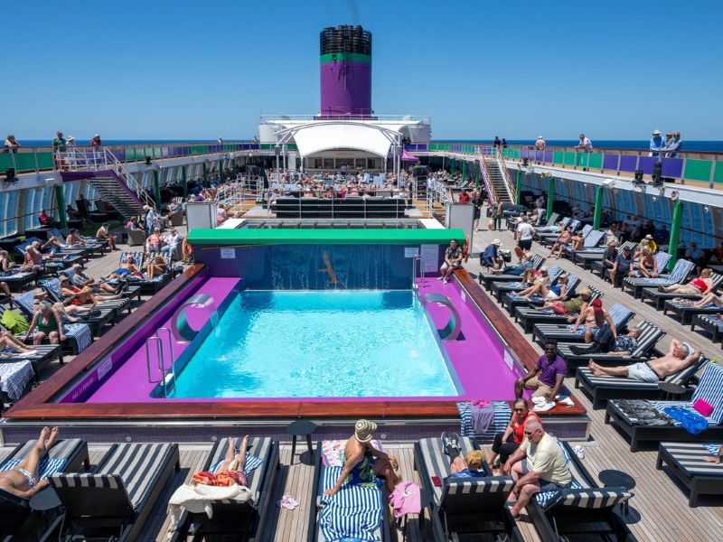 Ambassador Cruise Line pool deck