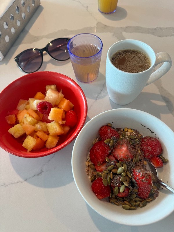 Princess Cruises vegan breakfast