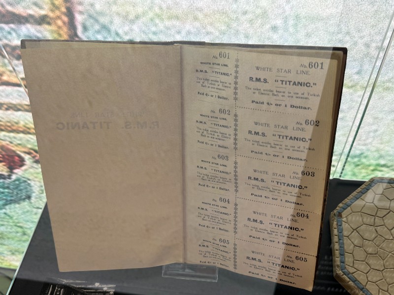Tickets for the Turkish Bath on Titanic