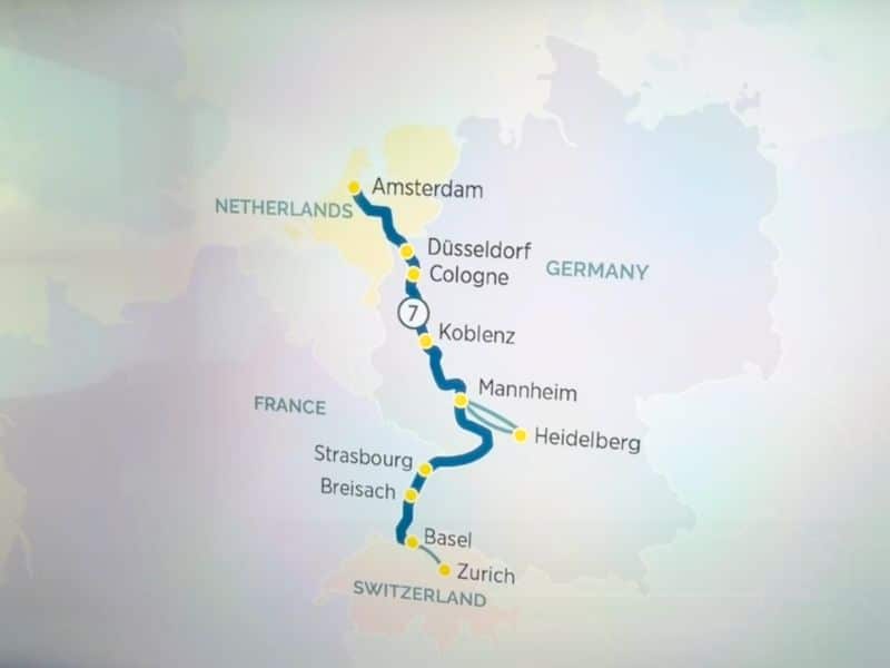 Rhine itinerary